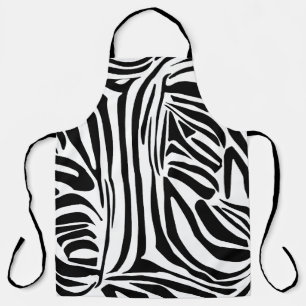 Zebra pattern apron