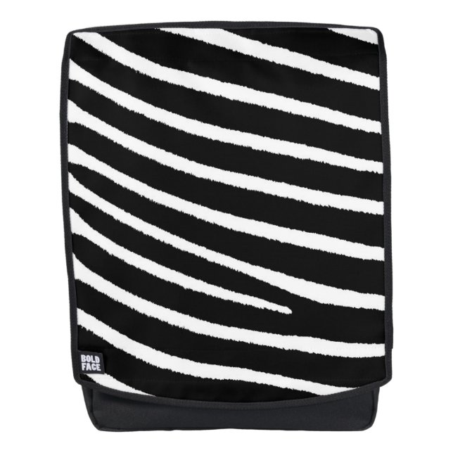 Zebra Pattern Backpack (Front)