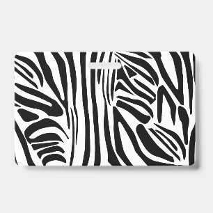 Zebra pattern badge