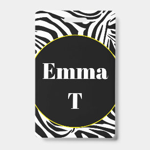 Zebra Pattern Badge
