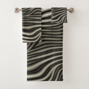 Zebra Pattern Bath Towel Set