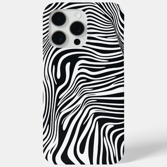 Zebra pattern black and white 🦓 Case-Mate iPhone case (Back)