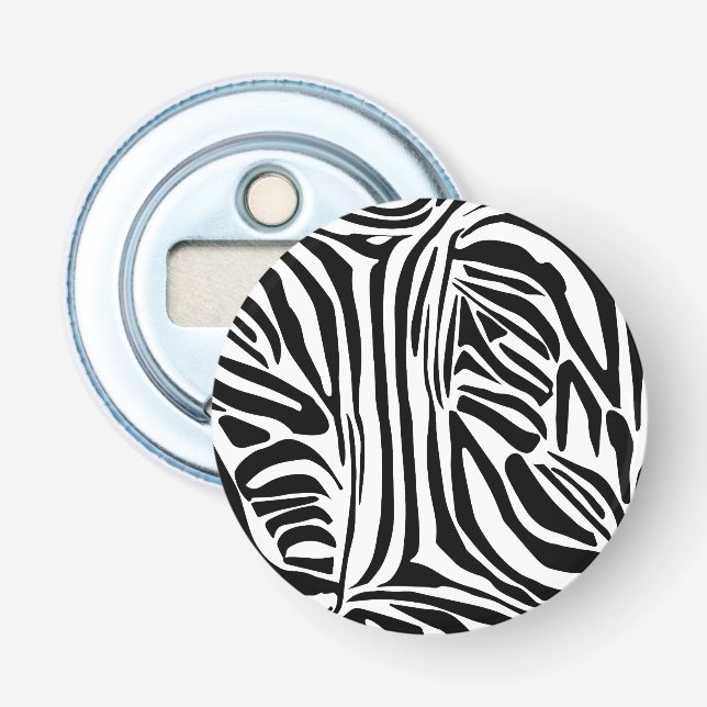 Zebra pattern bottle opener (Front)