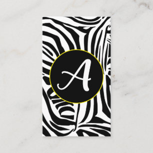 Zebra Pattern Business Card