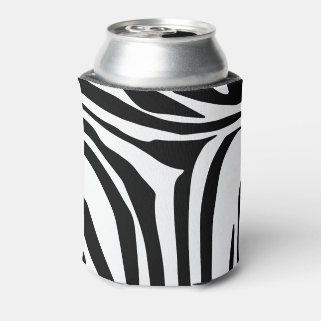 Zebra pattern can cooler (Can Back)