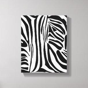 Zebra pattern canvas print