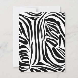 Zebra pattern card