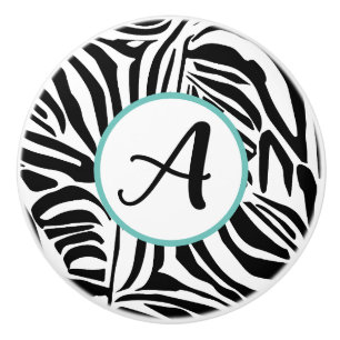 Zebra Pattern Ceramic Knob
