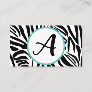 Zebra Pattern Discount Card