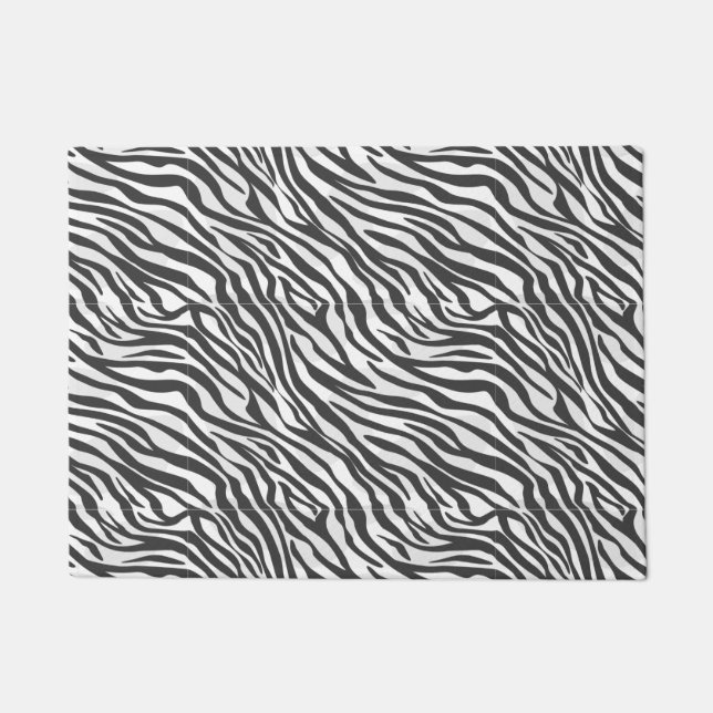Zebra Pattern Doormat (Front)