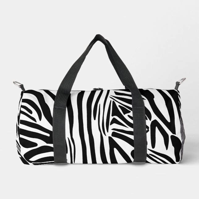 Zebra pattern duffle bag (Front)