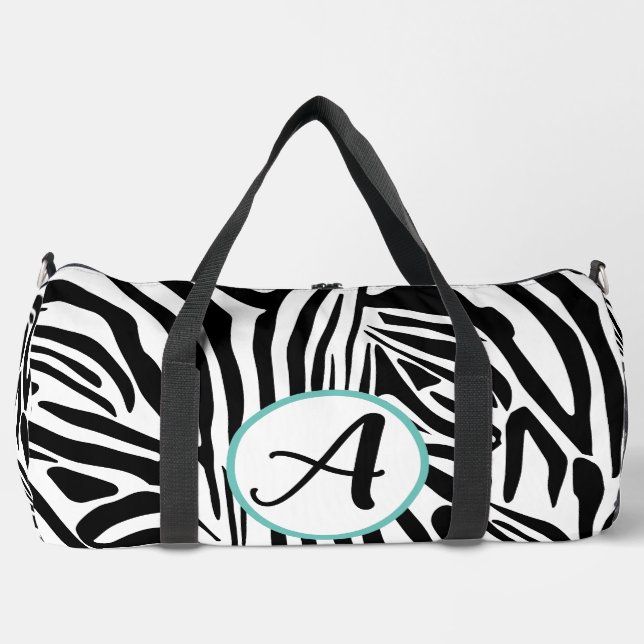 Zebra Pattern Duffle Bag (Front)
