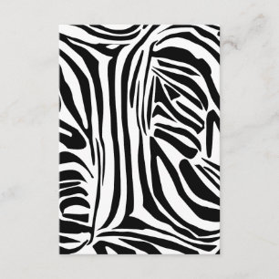 Zebra pattern enclosure card