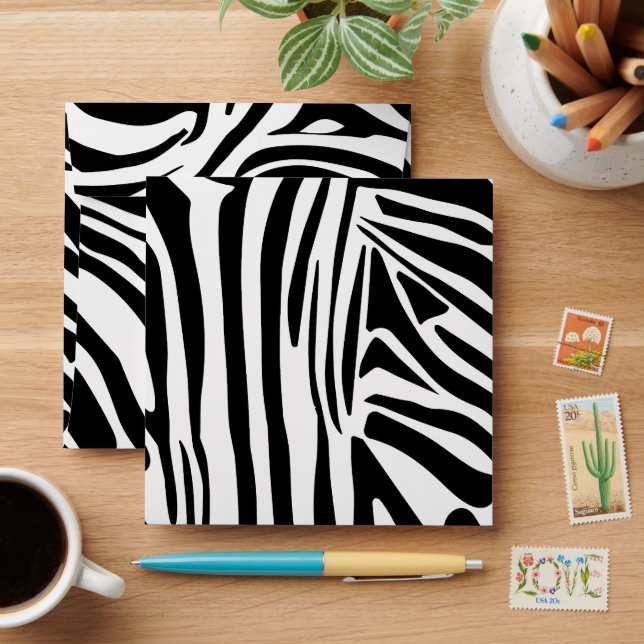 Zebra pattern envelope (Desk)