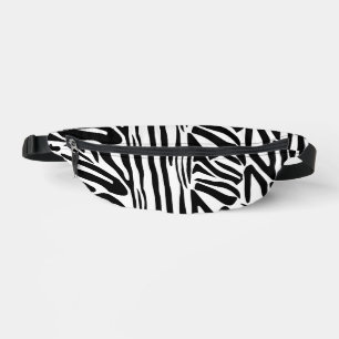 Zebra pattern fanny pack