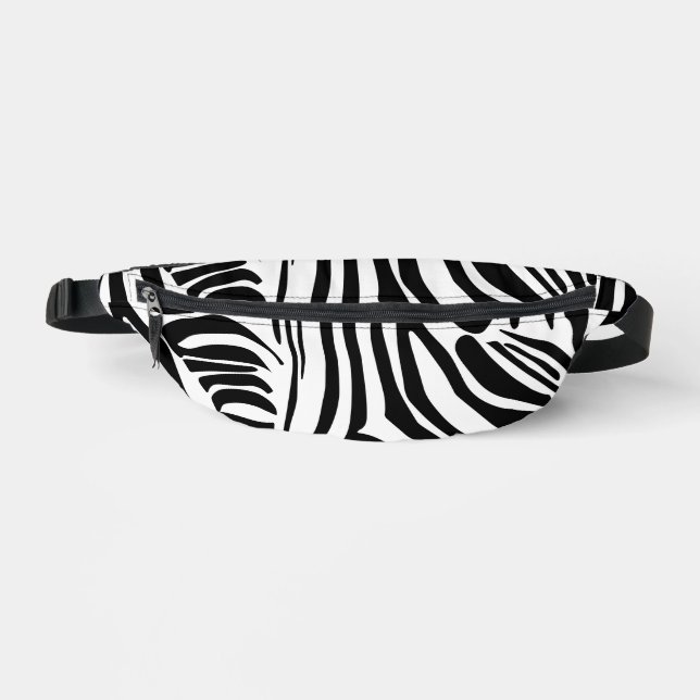 Zebra pattern fanny pack (Front)