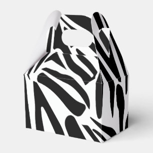Zebra pattern favor box