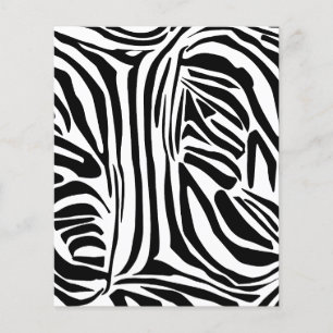 Zebra pattern flyer