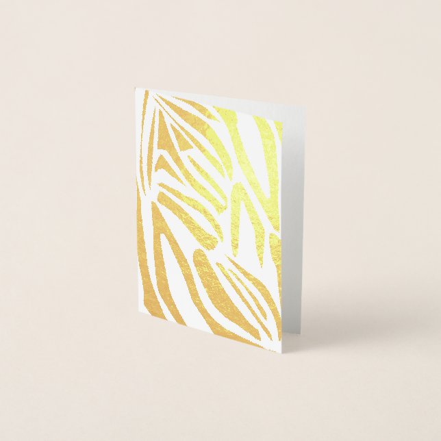 Zebra pattern foil card (Front)