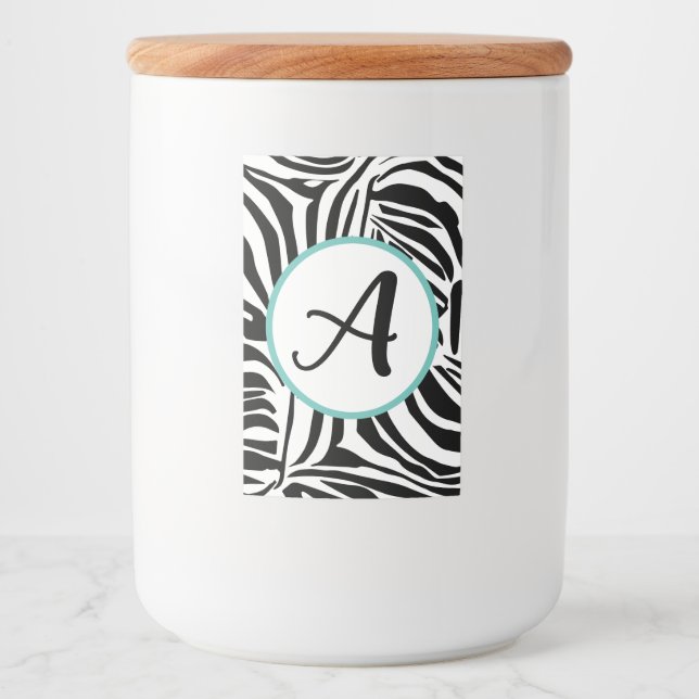 Zebra Pattern Food Label (Front)