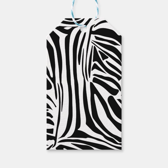 Zebra pattern gift tags (Front)