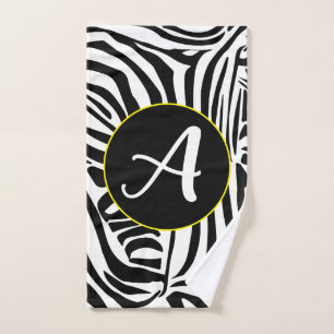Zebra Pattern Hand Towel