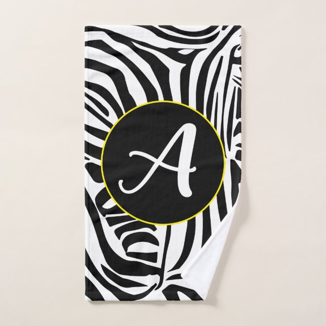 Zebra Pattern Hand Towel (Hand Towel)