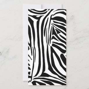 Zebra pattern holiday card