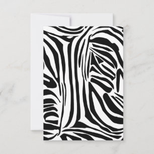 Zebra pattern invitation