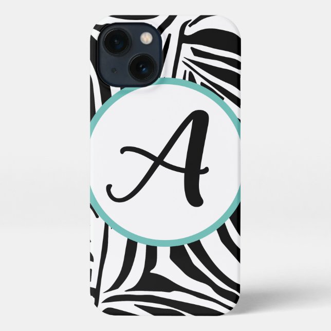 Zebra Pattern iPhone Case (Back)