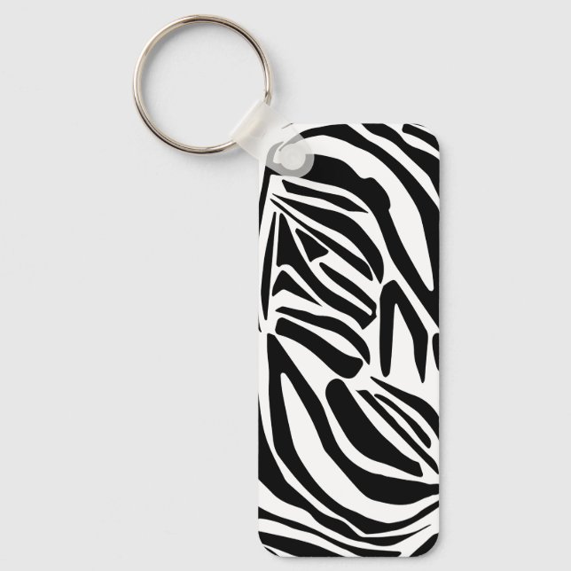 Zebra pattern keychain (Front)