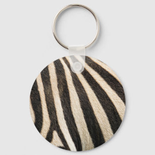 Zebra pattern keychain