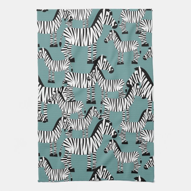 Zebra Pattern Kitchen Towel (Vertical)