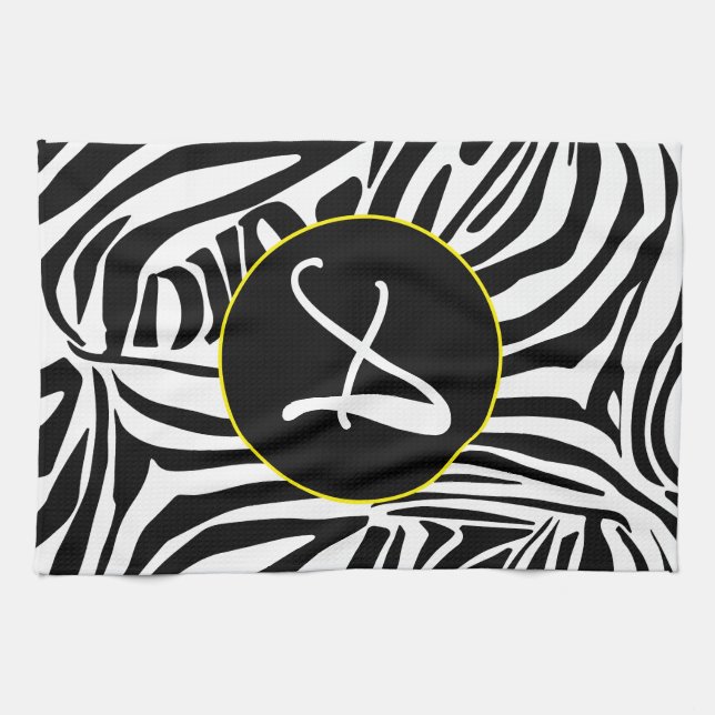 Zebra Pattern Kitchen Towel (Horizontal)
