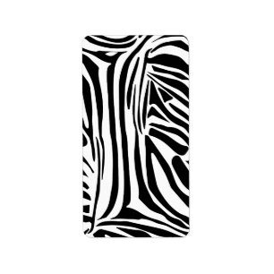 Zebra pattern label