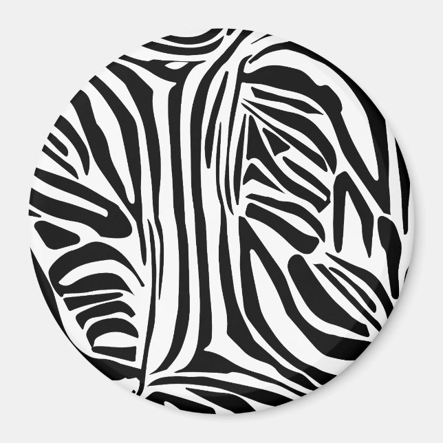 Zebra pattern magnet (Front)
