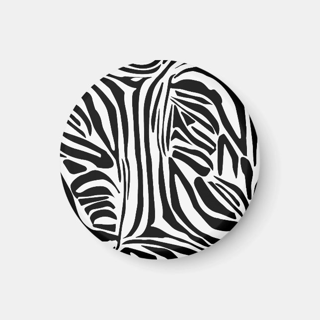 Zebra pattern magnet (Front)