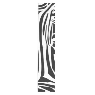 Zebra pattern medium table runner
