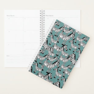 Zebra Pattern Monogram Planner