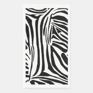 Zebra pattern napkin