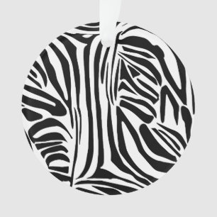 Zebra pattern ornament