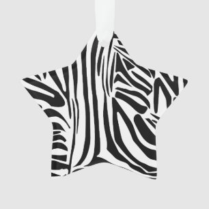 Zebra pattern ornament