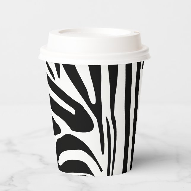 Zebra pattern paper cups (Front)