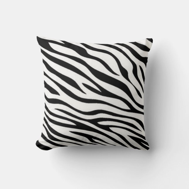 Zebra Pattern Pillow (Front)