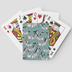 Zebra Pattern Playing Cards