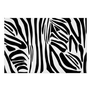 Zebra pattern poster