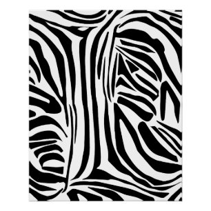Zebra pattern poster