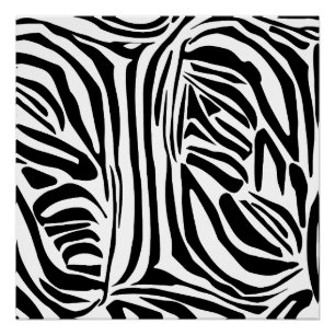 Zebra pattern poster