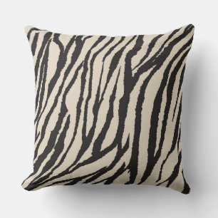 Zebra Pattern Print Throw Pillow