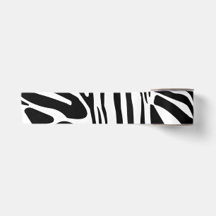 Zebra pattern satin ribbon